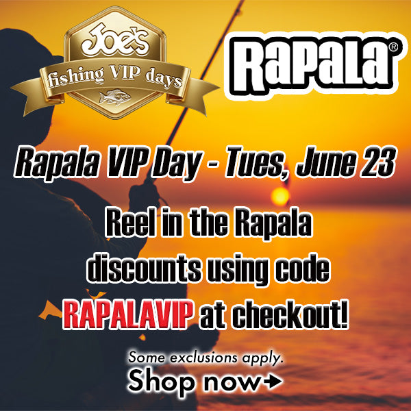 Rapala VIP day is Tuesday June 23rd.  1 day only.  Reel in the Rapala discounts by using code RAPALAVIP at checkout.  Some exclusions apply.