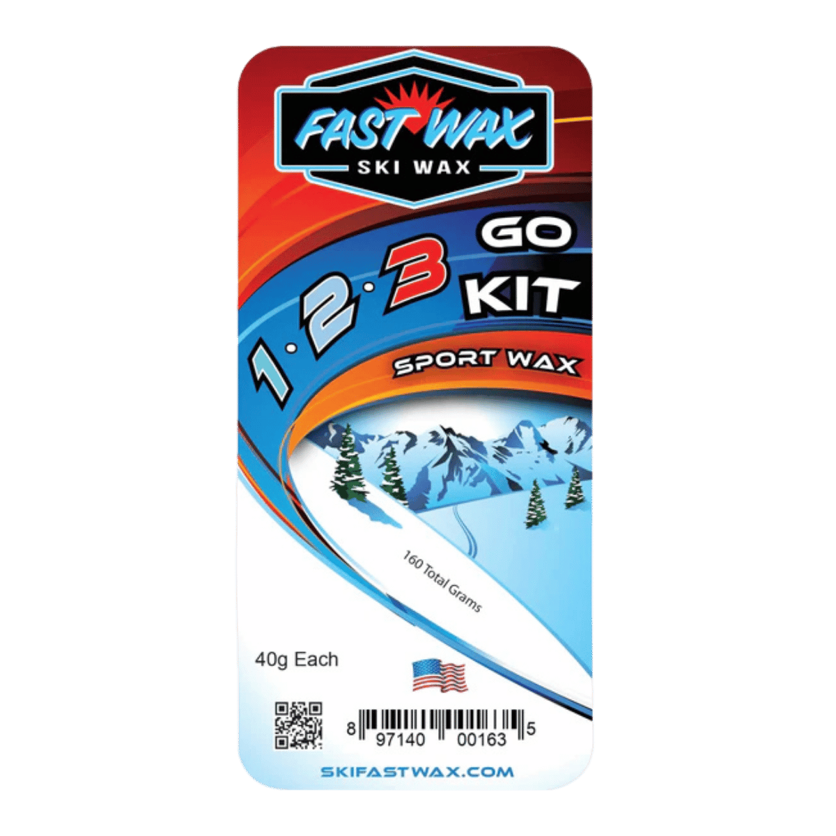 FAST WAX 1-2-3 GO KIT 160G - FRONT/PACKAGING VIEW