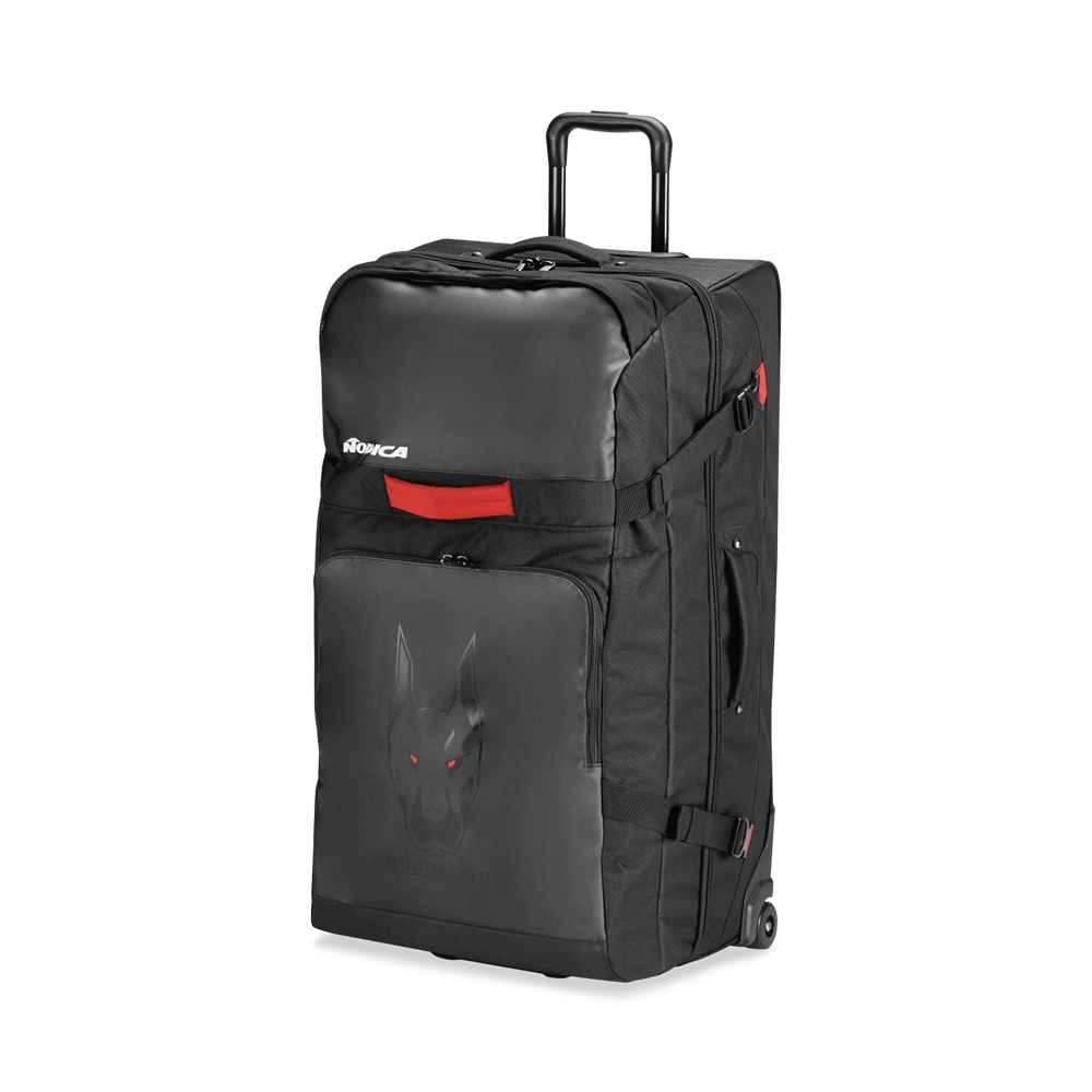 RACE XL DUFFLE ROLLER DOBERMAN - BLACK/RED
