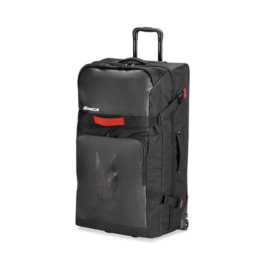 RACE XL DUFFLE ROLLER DOBERMAN - BLACK/RED
