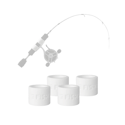 13 FISHING ICE REEL ANCHOR WRAP BANDS 4PK WHITE ICE