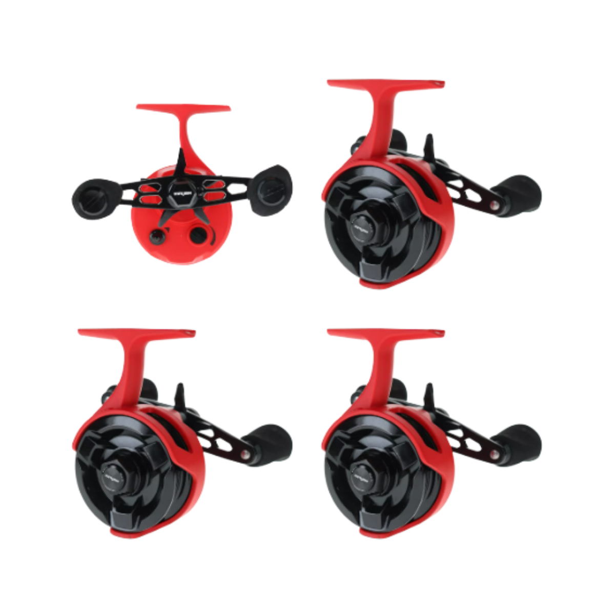 13 FISHING MAVEN INLINE ICE REEL LH ORANGE BLACK
