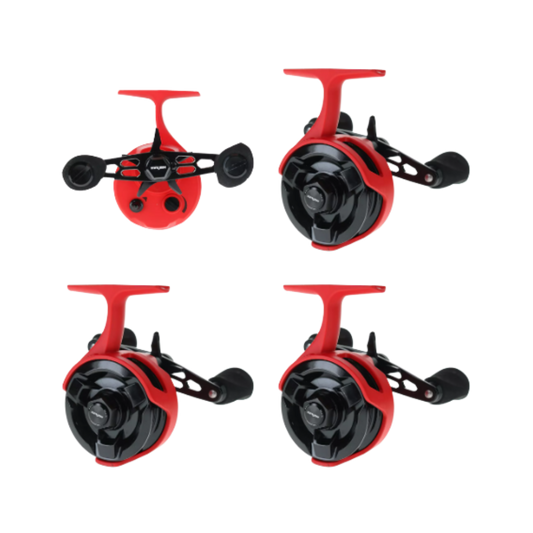 13 FISHING MAVEN INLINE ICE REEL LH ORANGE BLACK