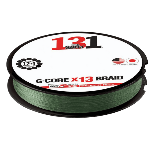 SUFIX 131 BRAIDED FISHING LINE 150YD - LOW VIS GREEN - PRODUCT VIEW