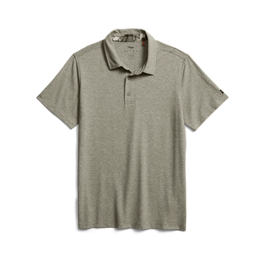 SITKA ESSENTIAL S/S POLO - OAK HEATHER