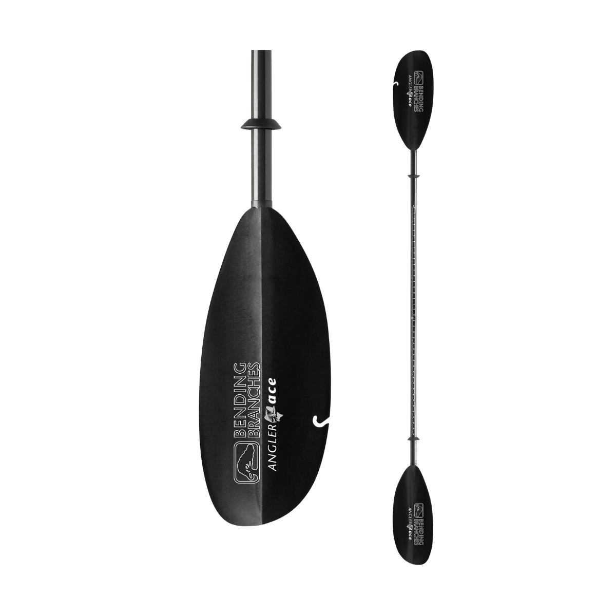 BENDING BRANCHES ANGLER ACE KAYAK PADDLE P ANG ACE II CB - BLACK - WHOLE VIEW 