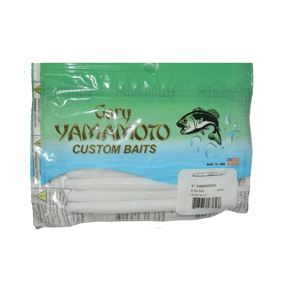 Yamamoto Senko worm 10 Pk Cream White 5"