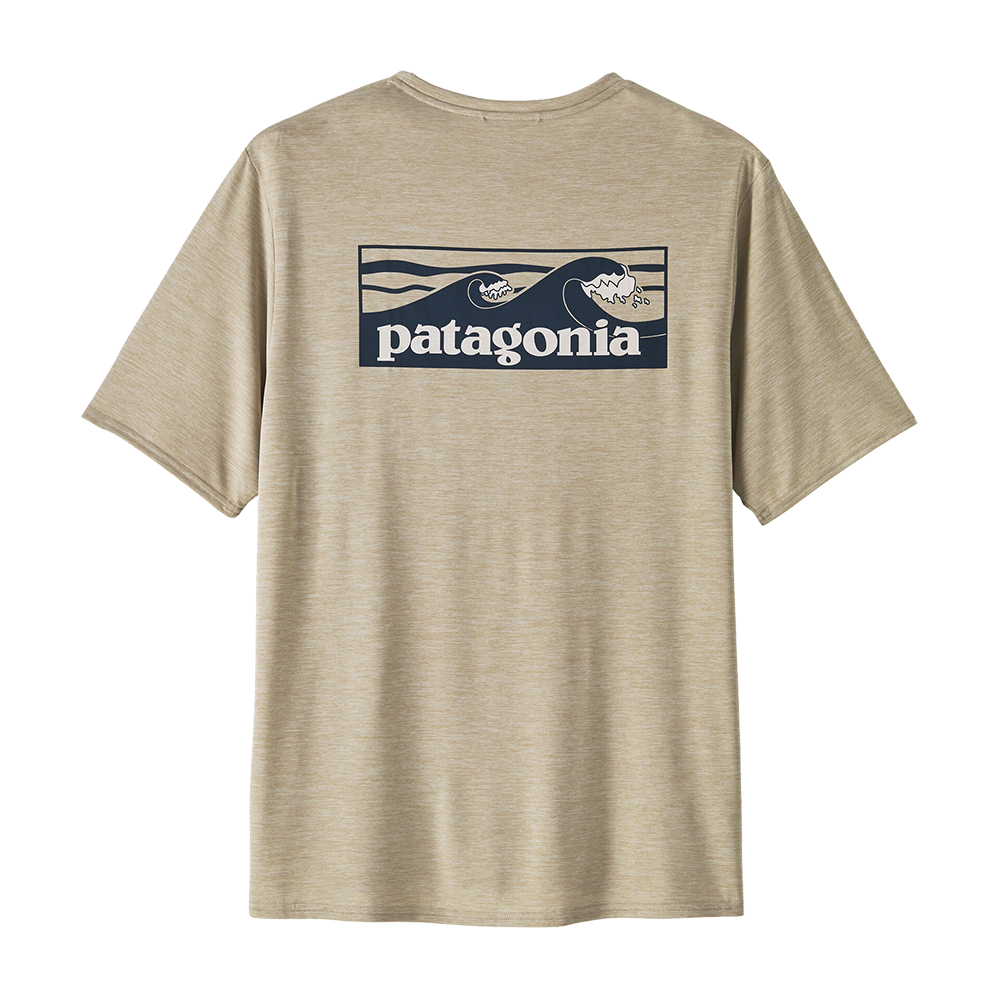 Men's Capilene® Cool Daily Graphic Shirt – Waters; Boardshort Logo Tones: Pumice X-Dye
