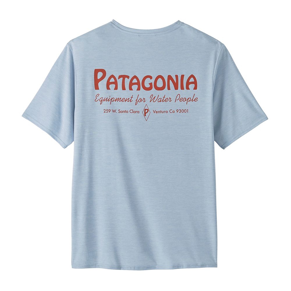 Men's Capilene® Cool Daily Graphic Shirt – Waters; Water People Banner: Fleck Blue