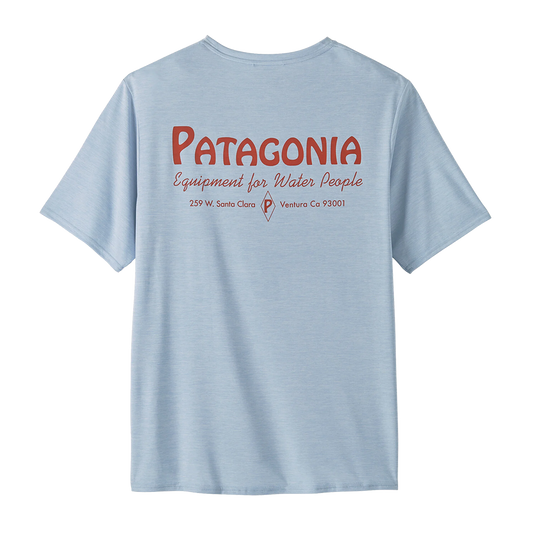 Men's Capilene® Cool Daily Graphic Shirt – Waters; Water People Banner: Fleck Blue