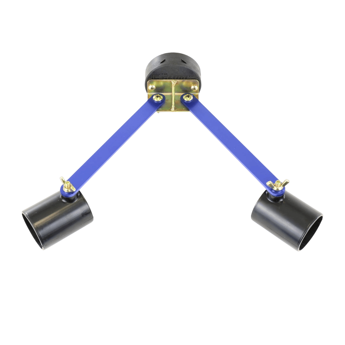 CLAM HORIZONTAL 2-ROD HOLDER - BLACK