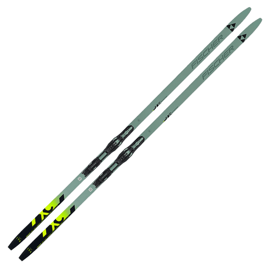 FISCHER TWIN SKIN POWR MD EF NORDIC SKIS + TOUR STEP-IN BINDINGS 24/25