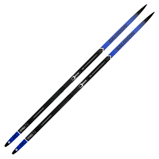 SALOMON RC8 SKIS + ESKIN +SHIFT BINDING