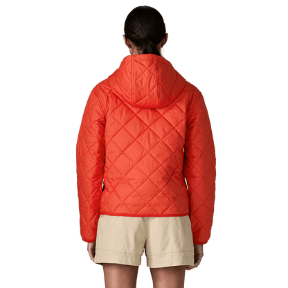 PATAGONIA 7990 WOMENS DIAMOND QUILTED BOMBER HOODY - ELLWOOD GREEN
Back View