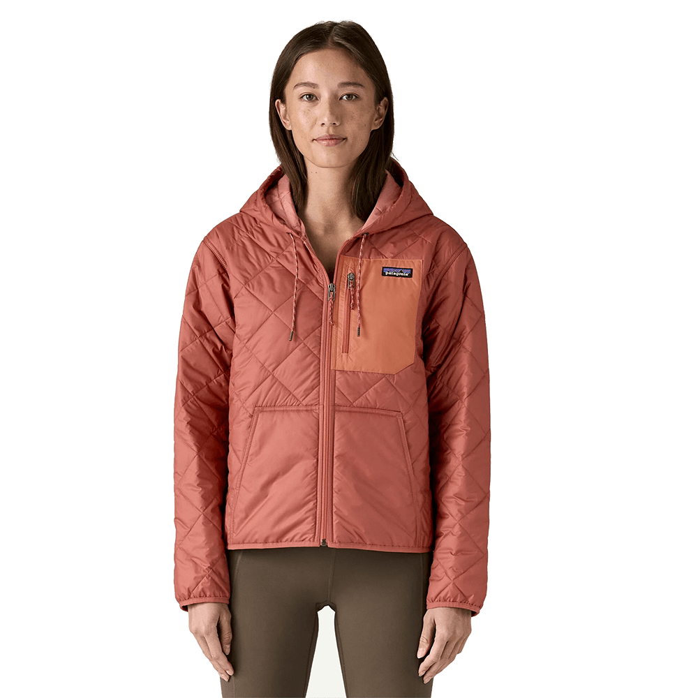 PATAGONIA 7990 WOMENS DIAMOND QUILTED BOMBER - POTTERS RED
Front View