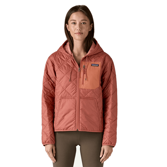 PATAGONIA 7990 WOMENS DIAMOND QUILTED BOMBER - POTTERS RED
Front View