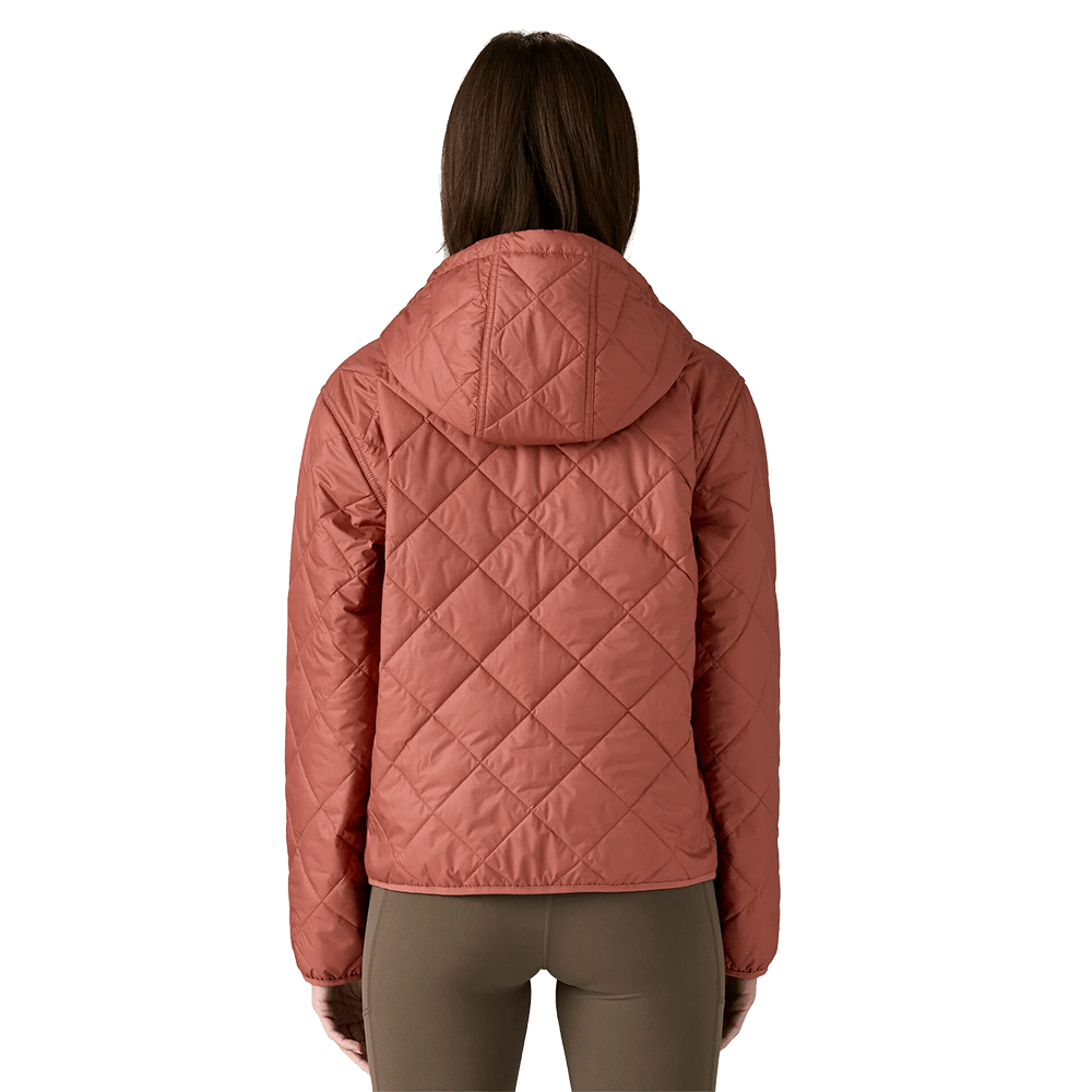 PATAGONIA 7990 WOMENS DIAMOND QUILTED BOMBER - POTTERS RED
Back View