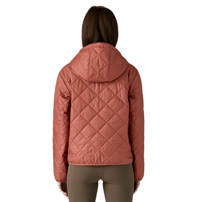 PATAGONIA 7990 WOMENS DIAMOND QUILTED BOMBER - POTTERS RED
Back View