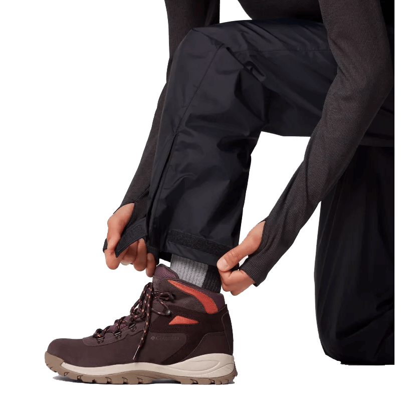 COLUMBIA WOMEN'S STORM SURGE II RAIN PANTS - BLACK CUFFS