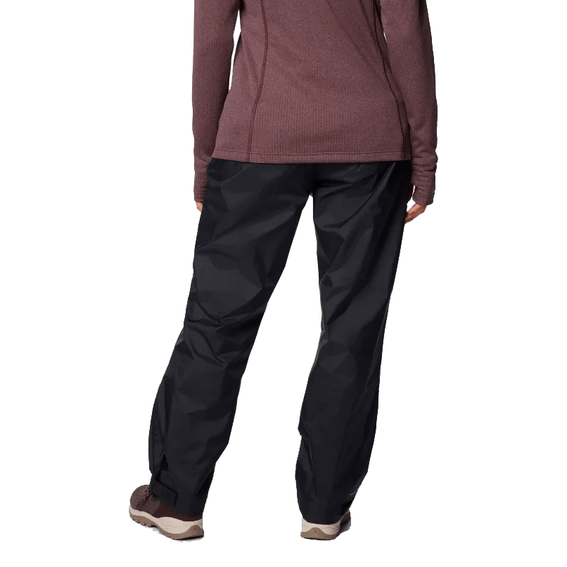 COLUMBIA WOMEN'S STORM SURGE II RAIN PANTS - BLACK BACK