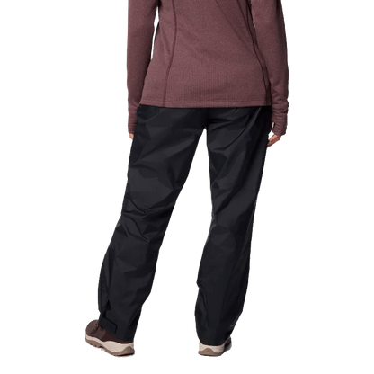 COLUMBIA WOMEN'S STORM SURGE II RAIN PANTS - BLACK BACK