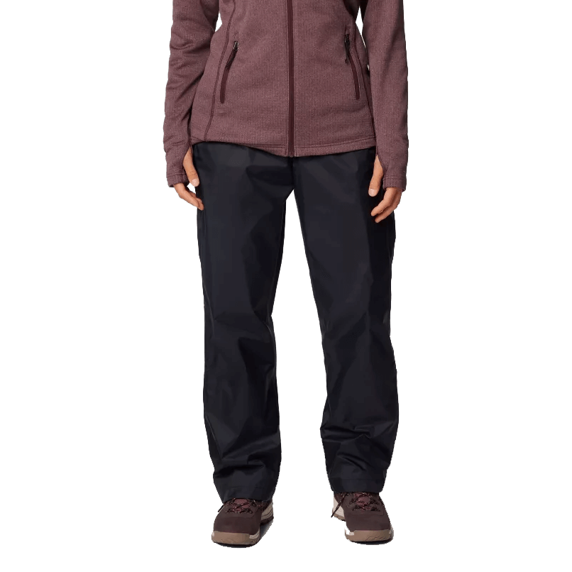 COLUMBIA WOMEN'S STORM SURGE II RAIN PANTS - BLACK FRONT