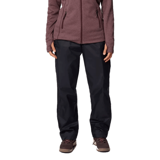 COLUMBIA WOMEN'S STORM SURGE II RAIN PANTS - BLACK FRONT