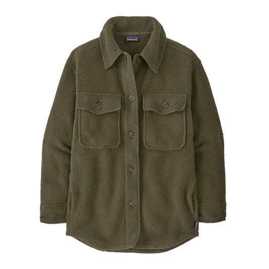PATAGONIA 7990 WOMENS RETRO PILE SHACKET - BASIN GREEN
Front View
