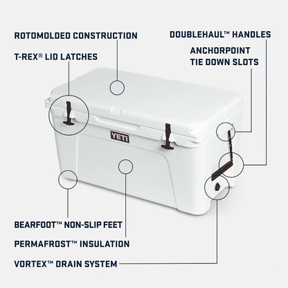 YETI TUNDRA 75 COOLER- TAN FEATURES
