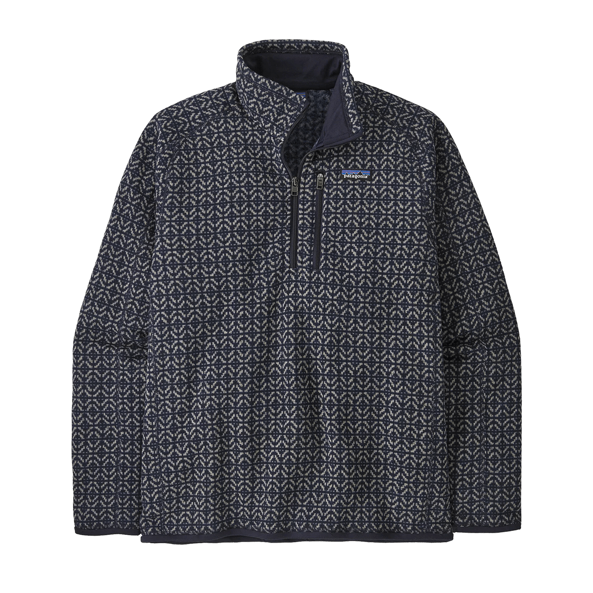PATAGONIA 7990 MENS BETTER SWEATER 1/4 ZIP - SUNKEN BLUE
Front View