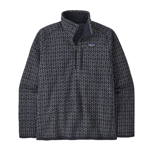 PATAGONIA 7990 MENS BETTER SWEATER 1/4 ZIP - SUNKEN BLUE
Front View