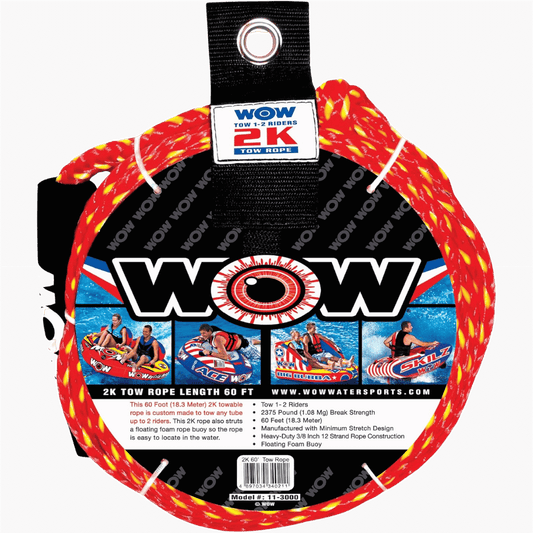 WOW SPORTS 2K TOW ROPE 60 FEET_FRONT ANGLE