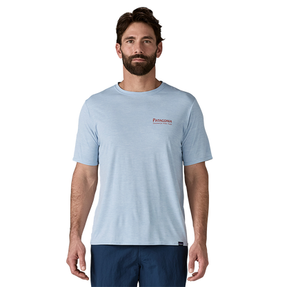 Men's Capilene® Cool Daily Graphic Shirt – Waters; Water People Banner: Fleck Blue
