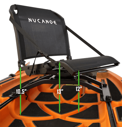 NUCANOE 360 FUSION SEAT showing seat heights