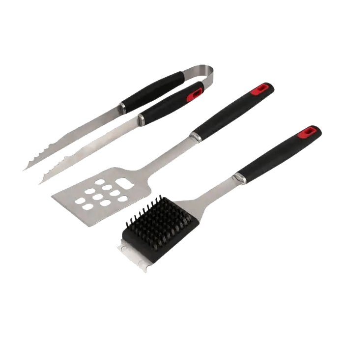 TWISTED ROOT DESIGN 3PC BBQ TOOL SET