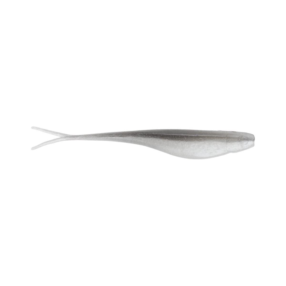 STRIKE KING 3X BABY Z TOO SOFT JERKBAIT GRAY GLIMER PEARL BACK