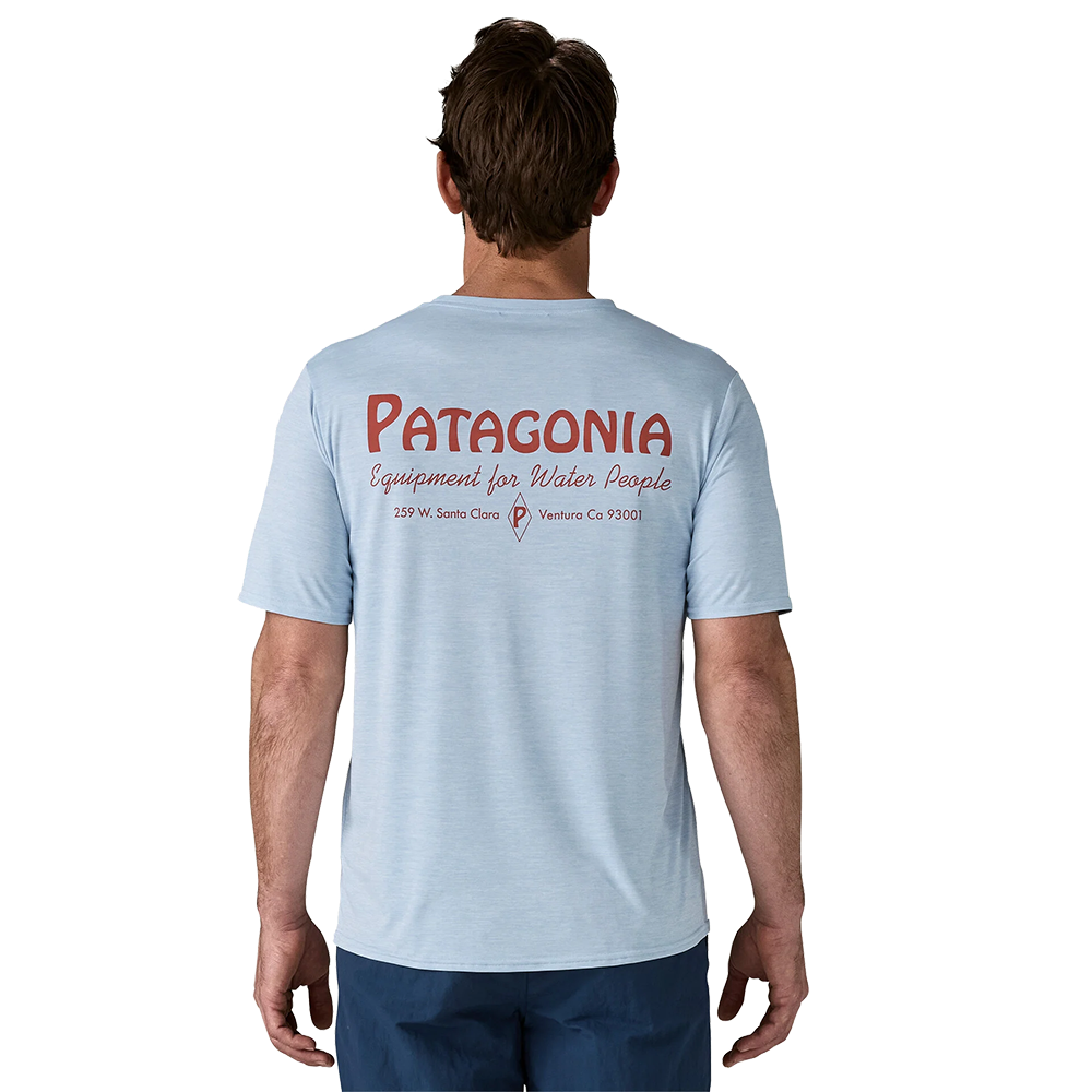 Men's Capilene® Cool Daily Graphic Shirt – Waters; Water People Banner: Fleck Blue