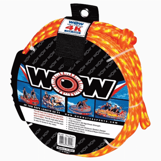 WOW SPORTS 4K TOW ROPE 60 FEET_ANGLED  FRONT VIEW