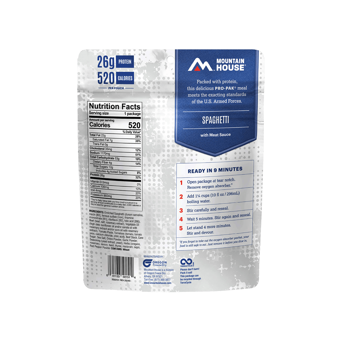MOUNTAIN HOUSE PRO-PAKS