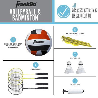FAMILY VOLLEYBALL AND BADMINTON SET