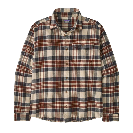 PATAGONIA 7990 MENS LS LW FJORD FLANNEL SHIRT - DRIED VANILLA
Front View