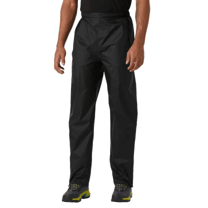 HELLY HANSEN MEN'S LOKE RAIN PANTS 2.0 - BLACK ON BODY