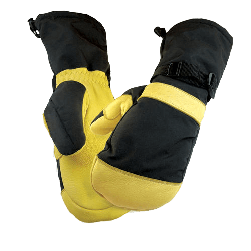 Cold Weather – Men’s Deerskin Musher Mitt – Tan (Lined)