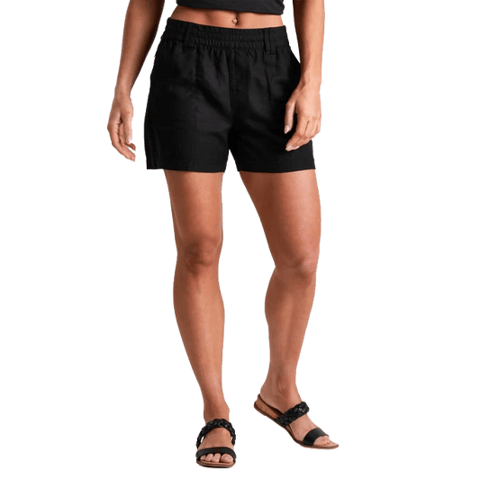 KUHL WOMEN'S FRESCO SHORT 4" - BLACK FRONT
