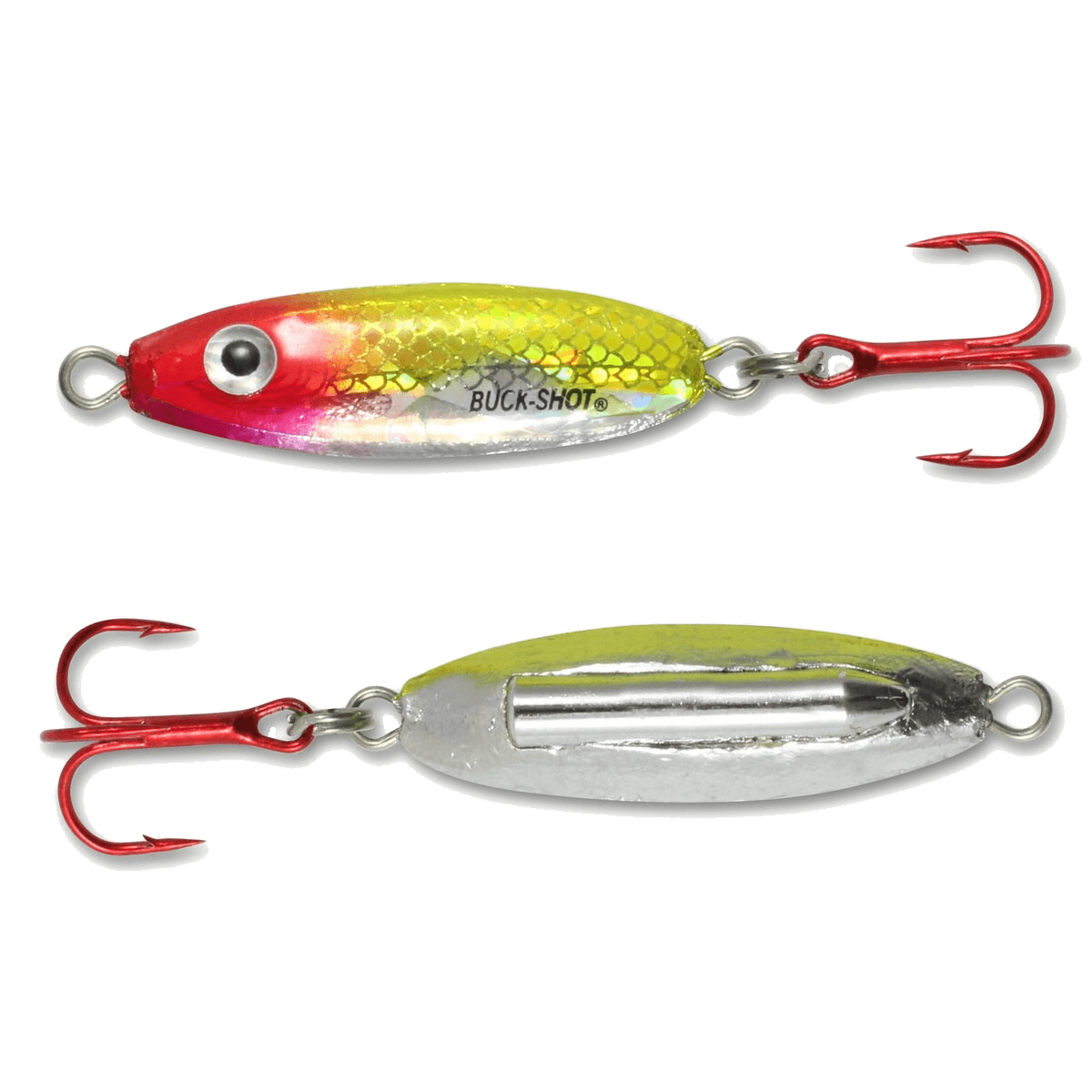 NORTHLAND BUCK-SHOT RATTLE SPOON CLOWN 1/16OZ