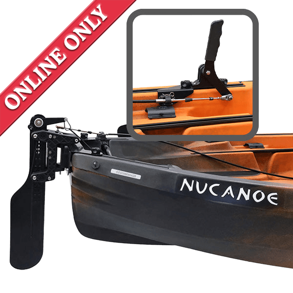 NuCanoe  QC Rudder System - HAND Steer - U10 showing that its sold online only.