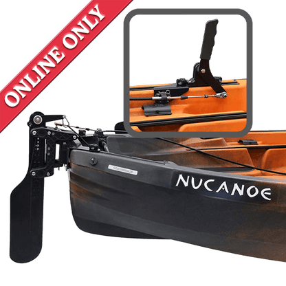 NuCanoe  QC Rudder System - HAND Steer - U10 showing that its sold online only.