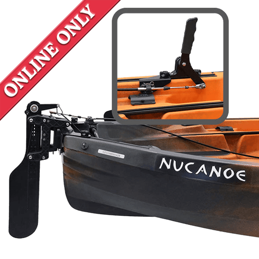 NuCanoe  QC Rudder System - HAND Steer - U10 showing that its sold online only.