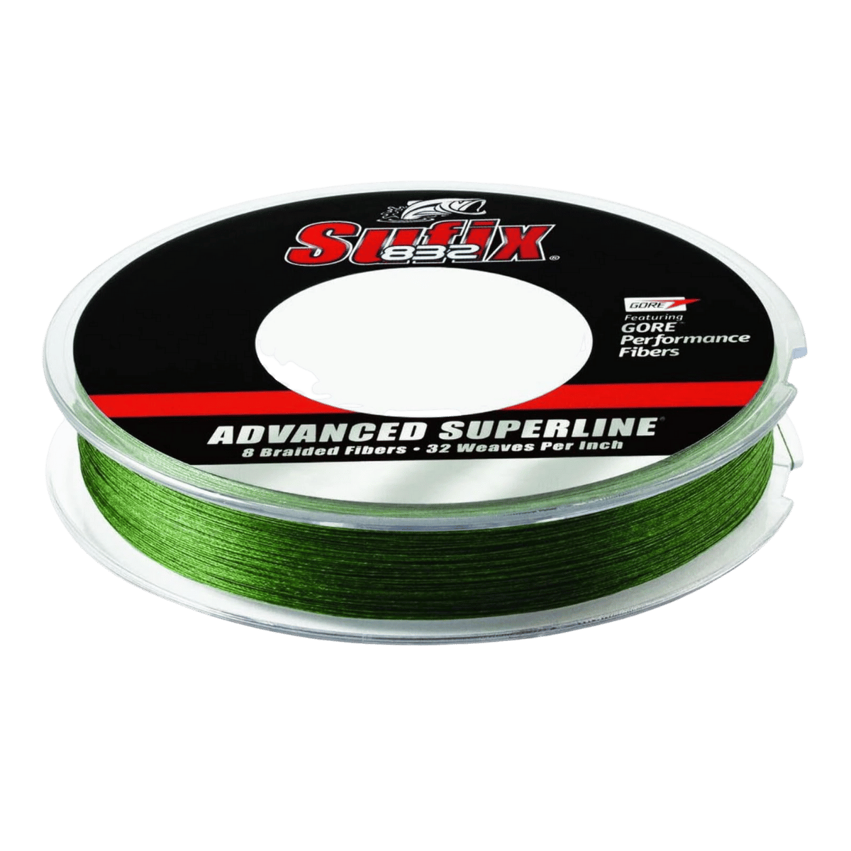 SUFIX 832 BRAID 150YD - 10 LBS LOW VIS GREEN FISHING LINE