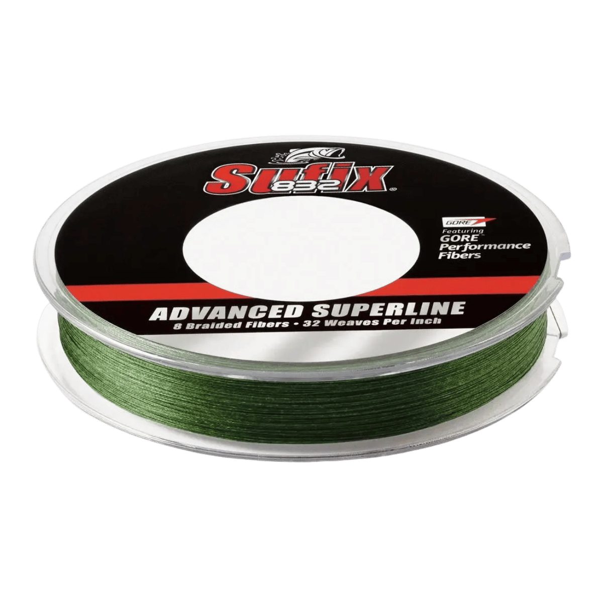 SUFIX 832 BRAID 15LB 150YD LOW VIS GREEN FISHING LINE